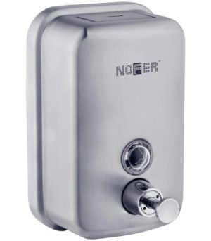 Металлический дозатор жидкого мыла NOFER, арт.03001.S