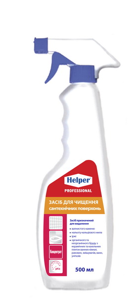 Средство для чистки сантехники Helper Professional, 500 мл.