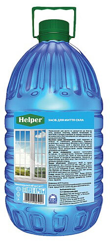 Средство для мытья стекла Helper Professional, 5 литров