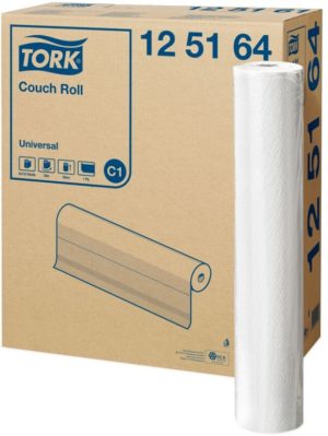 Бумажные одноразовые простыни в рулоне TORK, 1 слой